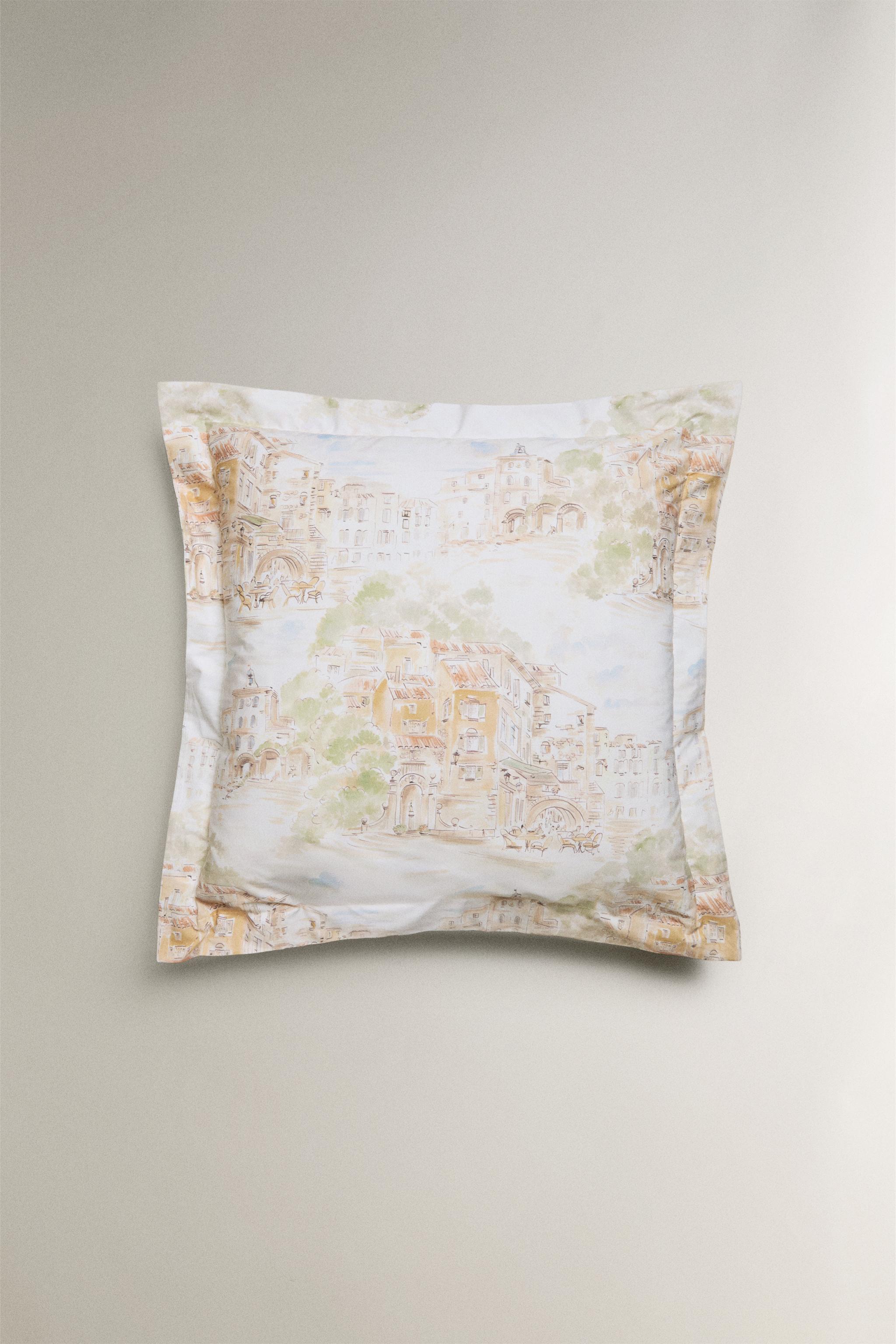 TAIE D’OREILLER COTON PAYSAGE